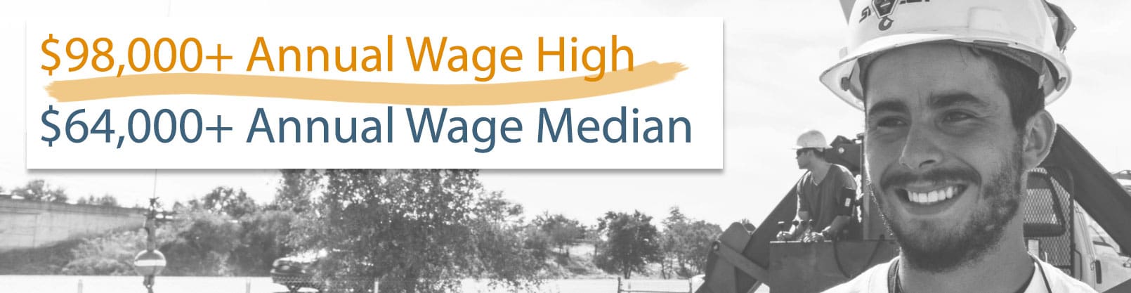crane-operator-wage-banner-98k-high-64k-median Crane Operator Annual Wages 98k high and 64k median