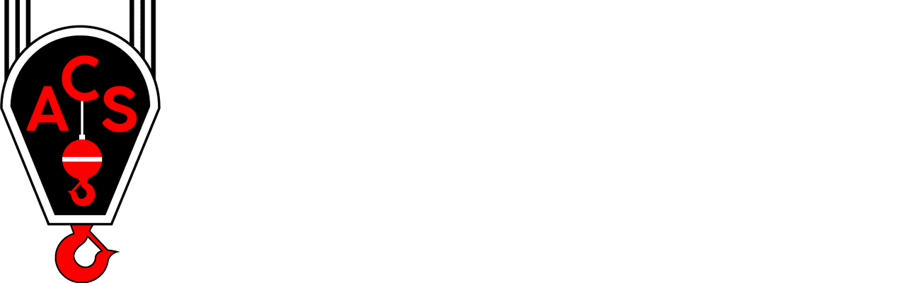 American Crane School Logo Headache Ball
